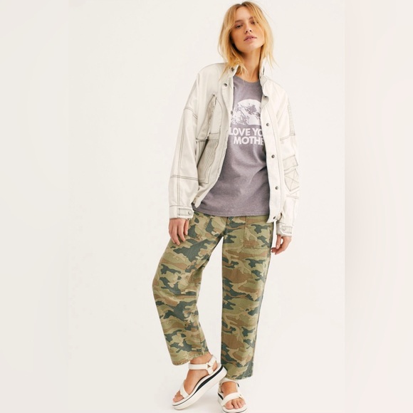 Free People Remy Pant in Camo Size 27 - Picture 1 of 5